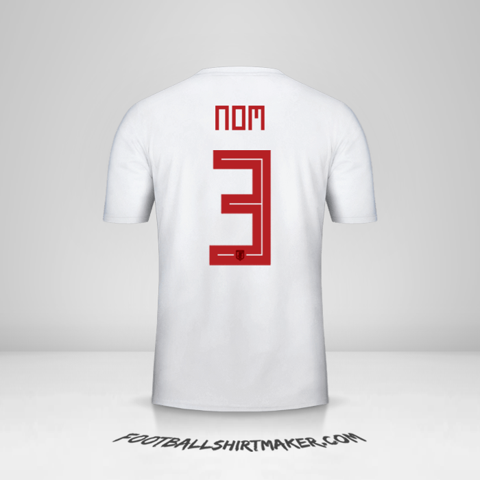 Maillot Japon 2018 Extérieur -  nom - 3