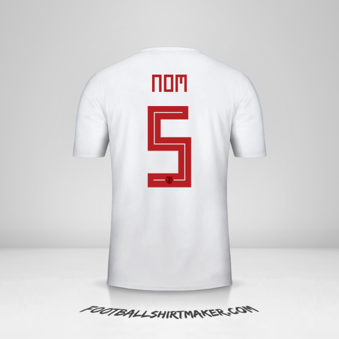 Maillot Japon 2018 Extérieur -  nom - 5