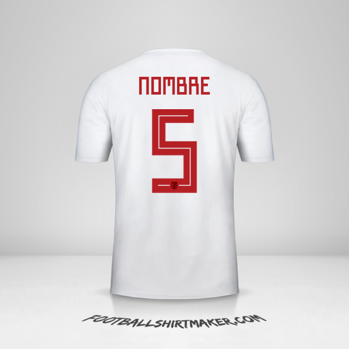 Jersey Japon 2018 Visita -  nombre - 5