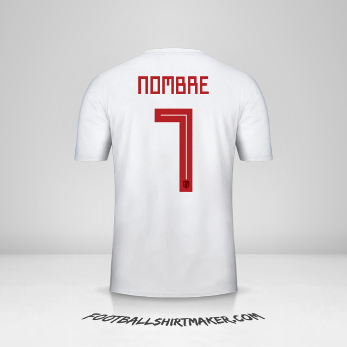 Jersey Japon 2018 Visita -  nombre - 7