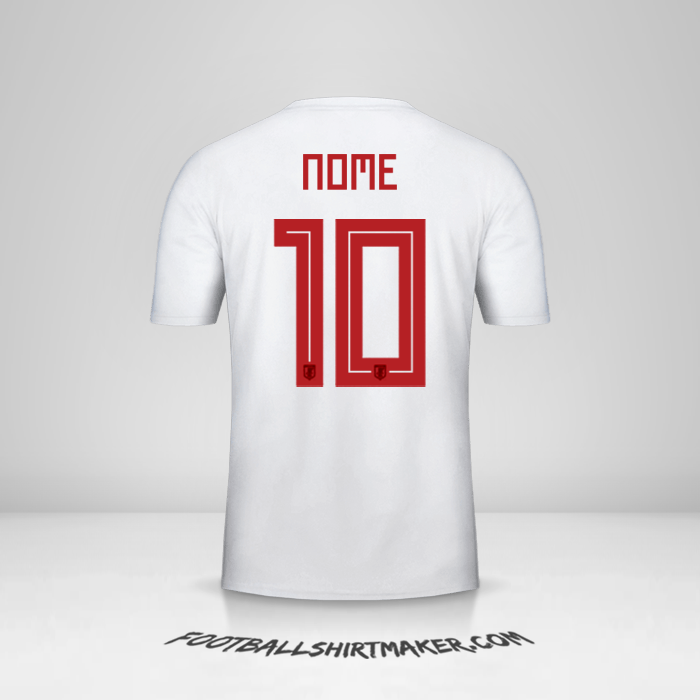 Maglia Giappone 2018 Seconda -  nome - 10