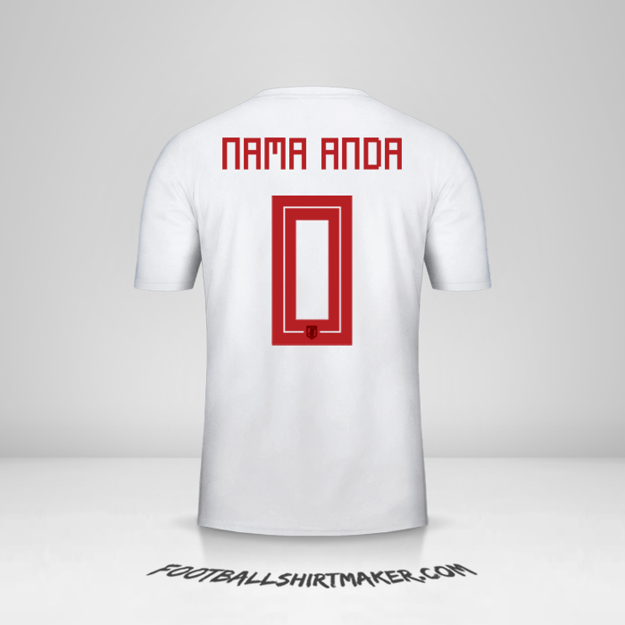 Jersey Jepang 2018 II -  nama anda - 0