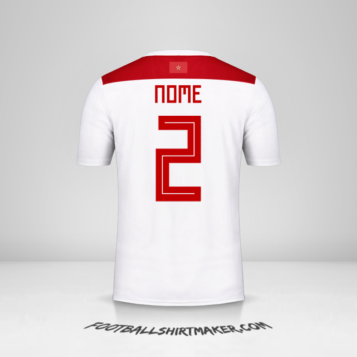 Camisa Marrocos 2018 Alternativa -  nome - 2