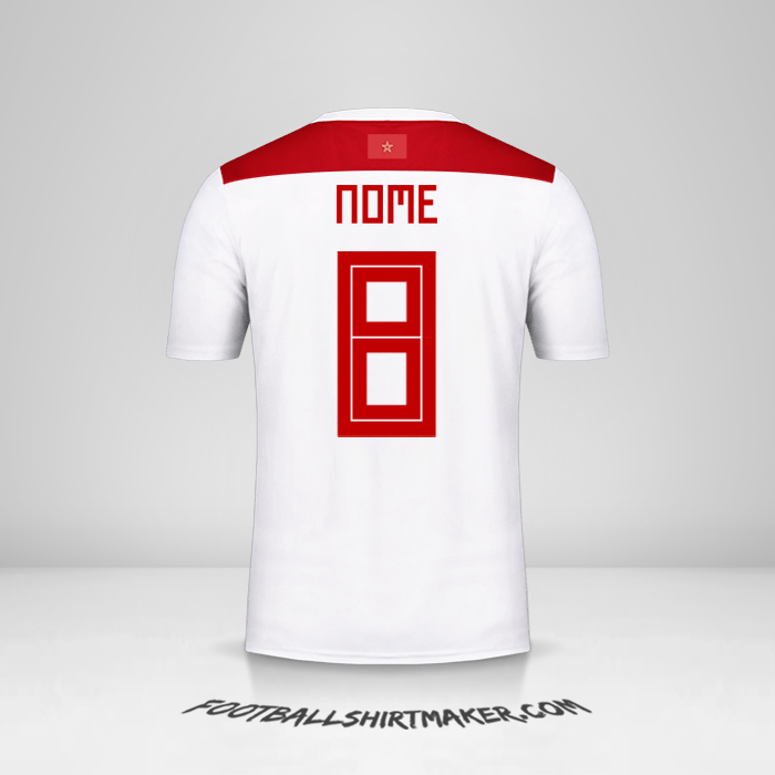 Camisa Marrocos 2018 Alternativa -  nome - 8