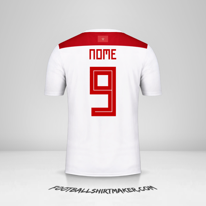 Maglia Marocco 2018 Seconda -  nome - 9