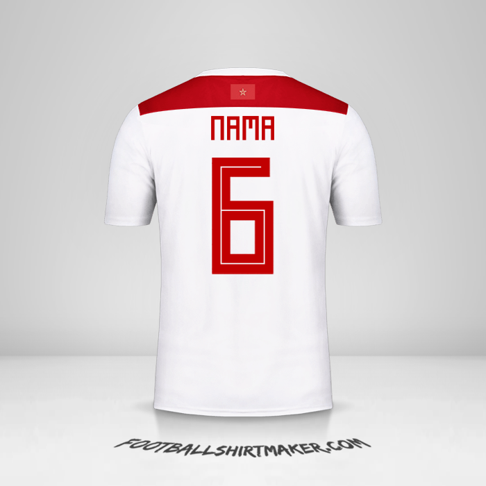 Jersey Maroko 2018 Alternatif -  nama - 6