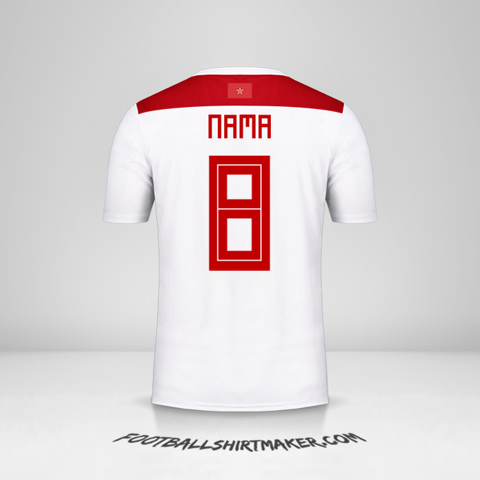 Jersey Maroko 2018 Alternatif -  nama - 8