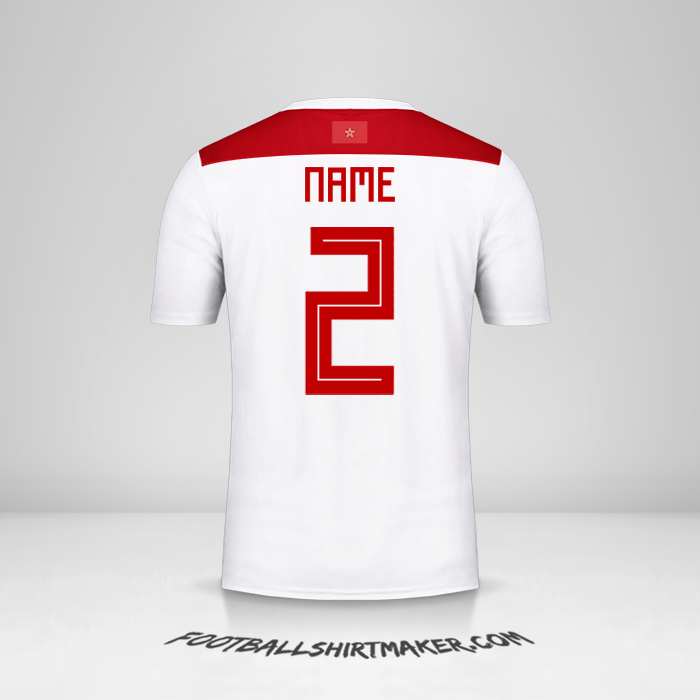 Trikot Marokko 2018 Auswärts -  name - 2