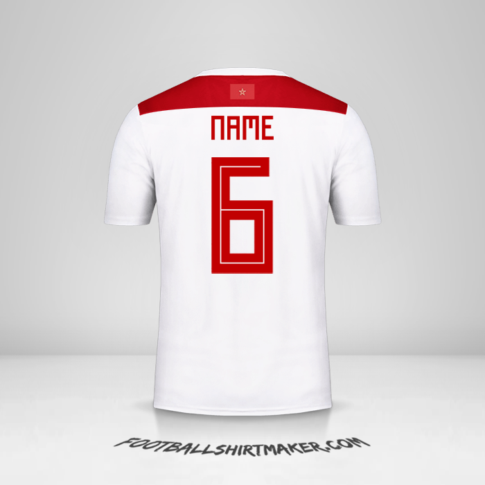 Shirt Morocco 2018 Away -  name - 6