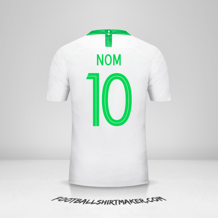 Maillot Arabie Saoudite 2018 -  nom - 10