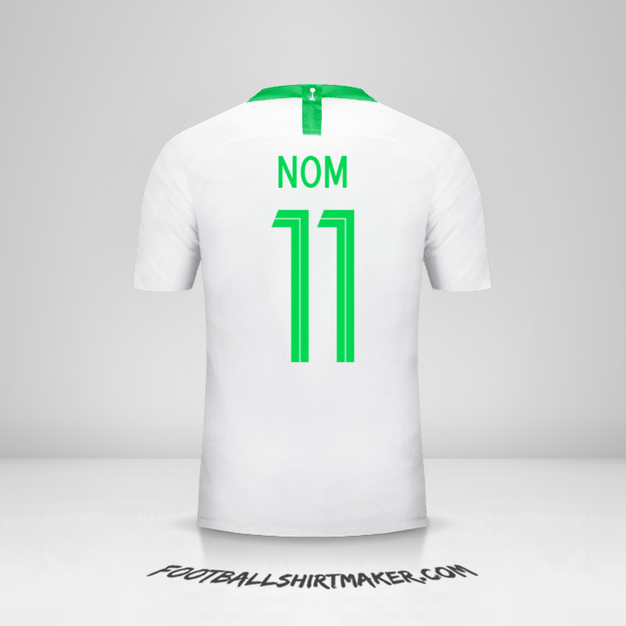 Maillot Arabie Saoudite 2018 -  nom - 11