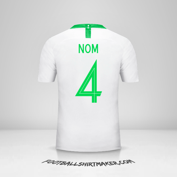 Maillot Arabie Saoudite 2018 -  nom - 4