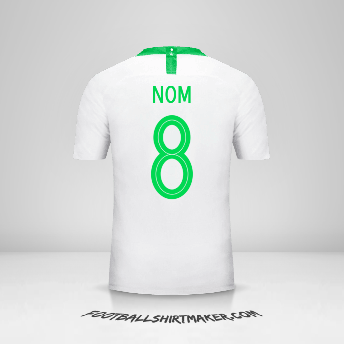 Maillot Arabie Saoudite 2018 -  nom - 8