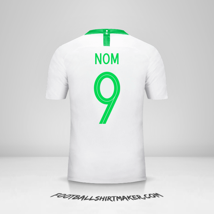 Maillot Arabie Saoudite 2018 -  nom - 9
