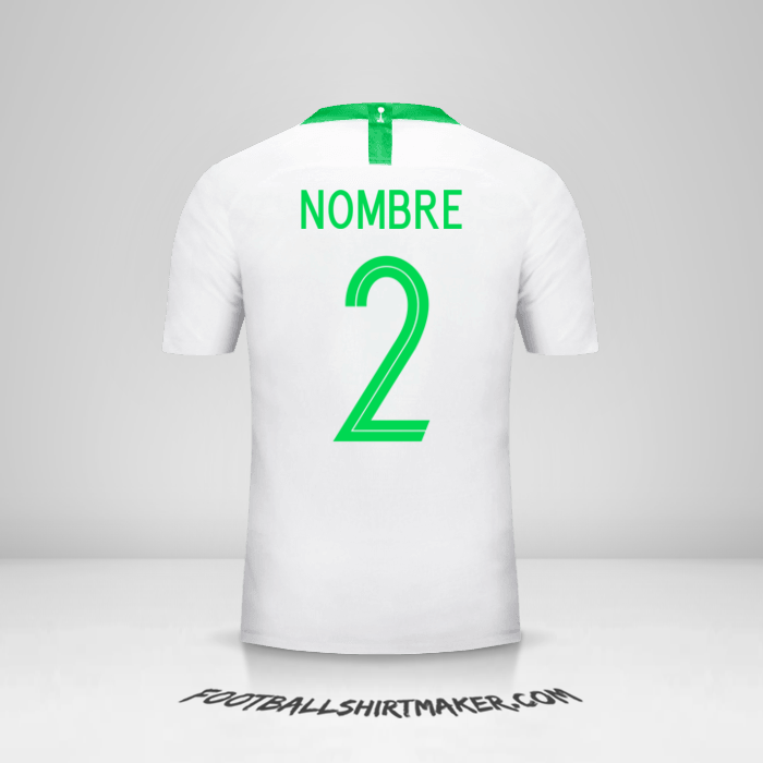 Camiseta Arabia Saudita 2018 -  nombre - 2