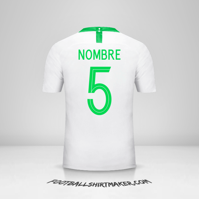 Jersey Arabia Saudita 2018 -  nombre - 5