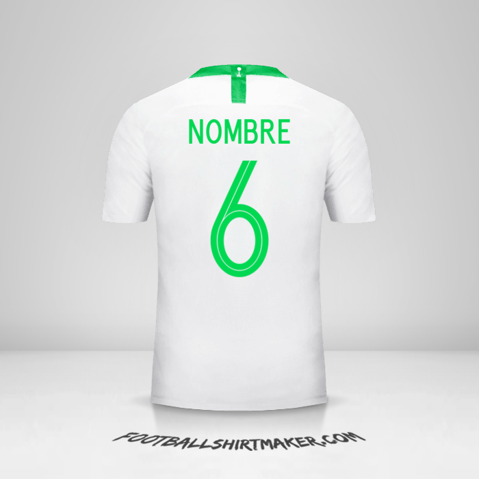 Camiseta Arabia Saudita 2018 -  nombre - 6
