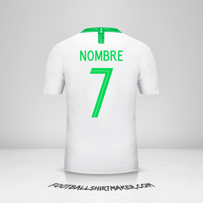 Jersey Arabia Saudita 2018 -  nombre - 7