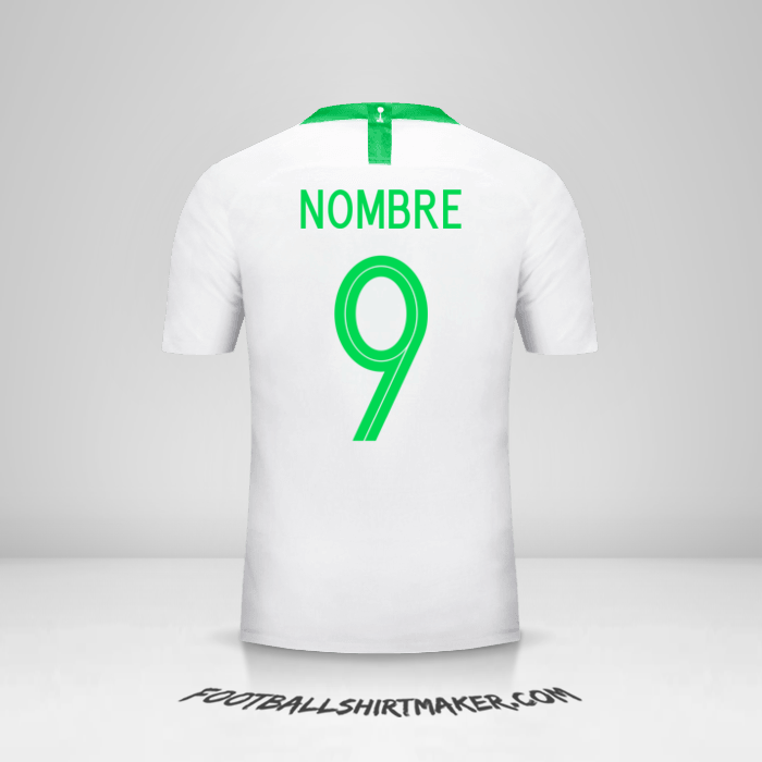 Camiseta Arabia Saudita 2018 -  nombre - 9