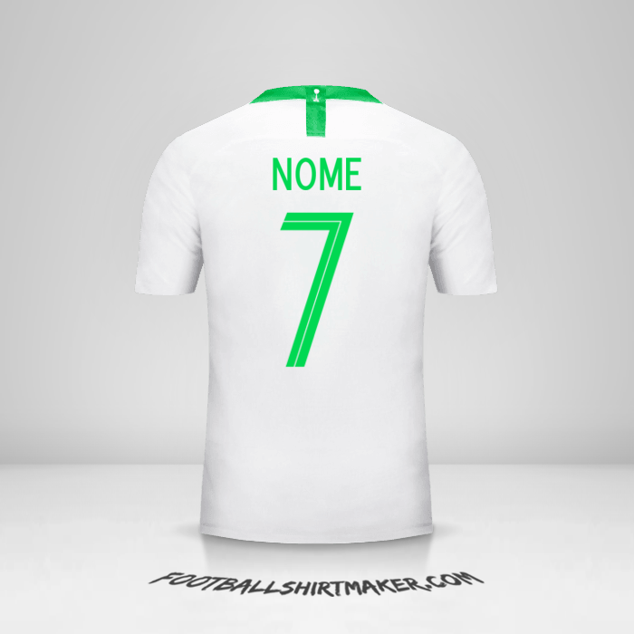 Camisa Arábia Saudita 2018 -  nome - 7