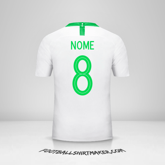 Camisa Arábia Saudita 2018 -  nome - 8