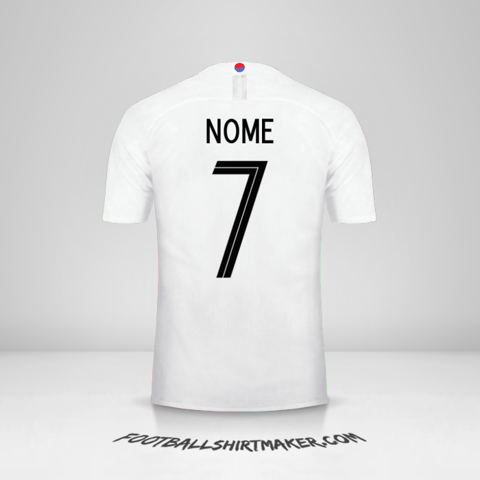 Maglia Corea del Sud 2018 Seconda -  nome - 7