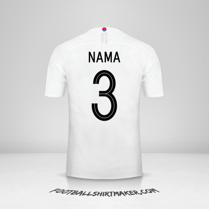 Jersey Korea Selatan 2018 Alternatif -  nama - 3