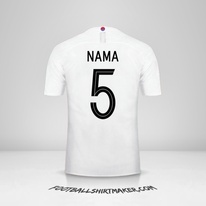 Jersey Korea Selatan 2018 Alternatif -  nama - 5
