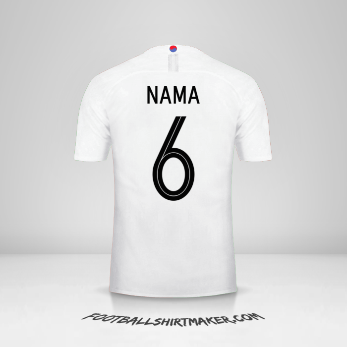 Jersey Korea Selatan 2018 Alternatif -  nama - 6