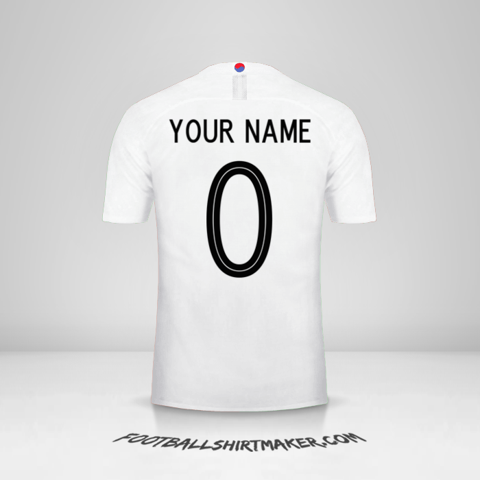 Shirt South Korea 2018 II -  your name - 0