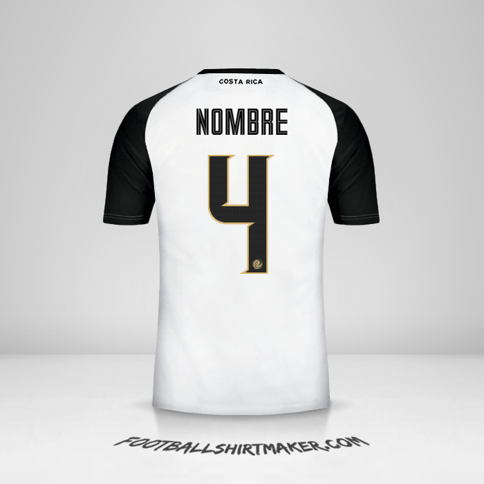 Camiseta Costa Rica 2018 Visita -  nombre - 4