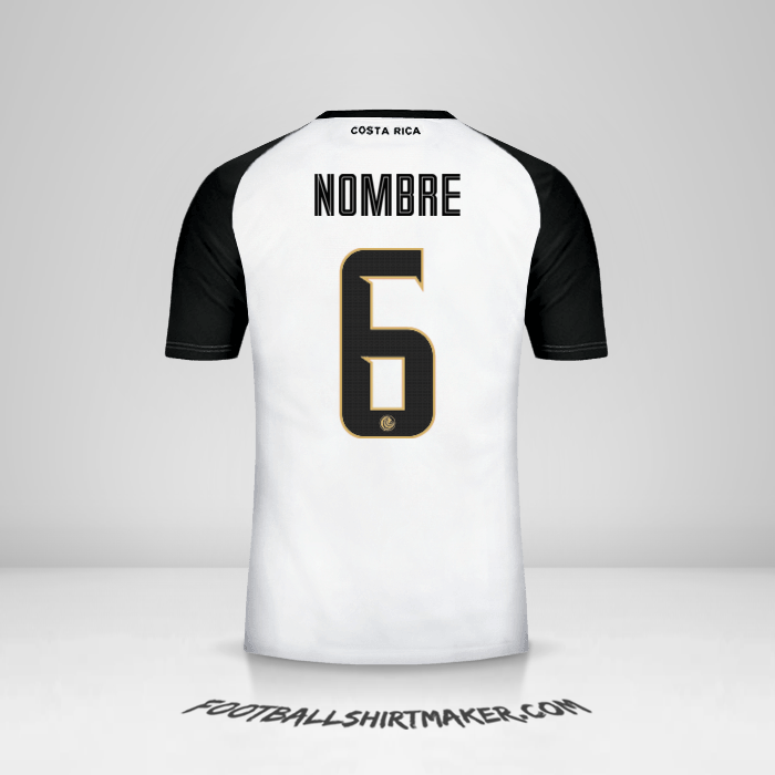 Camiseta Costa Rica 2018 Visita -  nombre - 6