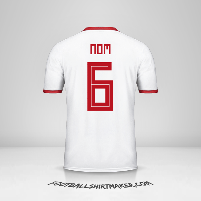 Maillot Iran 2018 -  nom - 6