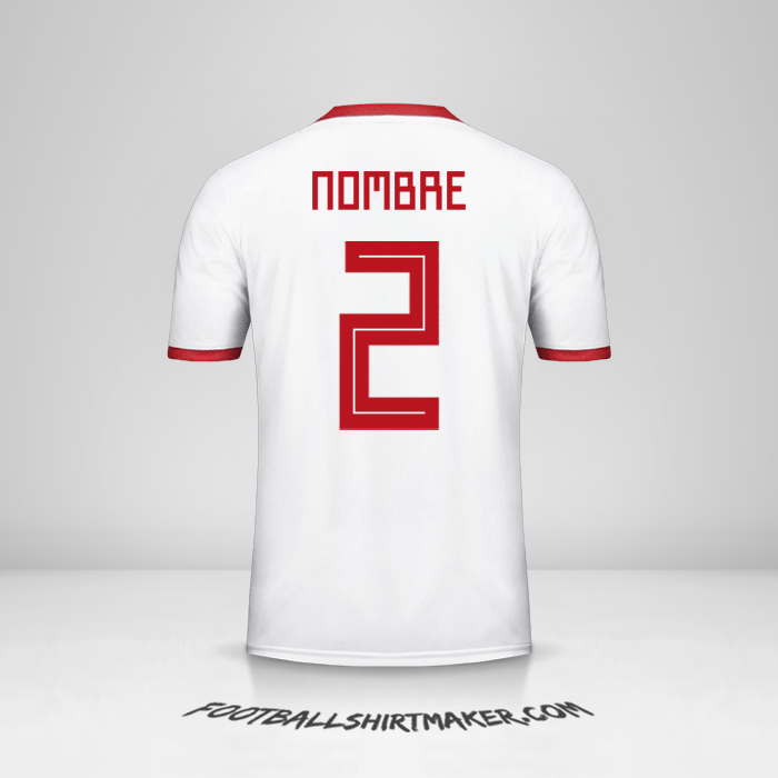 Jersey Iran 2018 -  nombre - 2