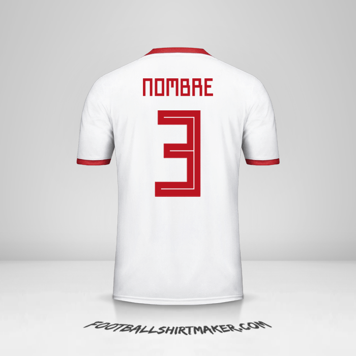 Jersey Iran 2018 -  nombre - 3