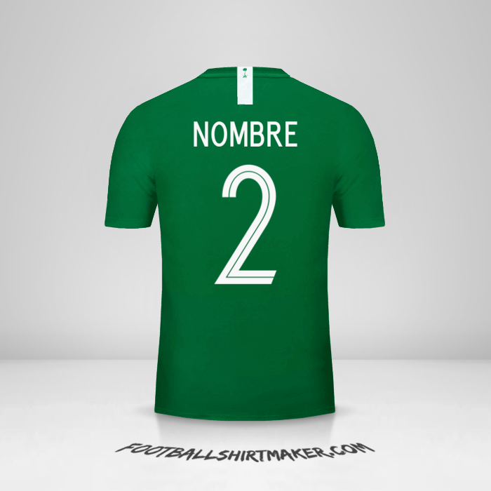 Jersey Arabia Saudita 2018 Visita -  nombre - 2
