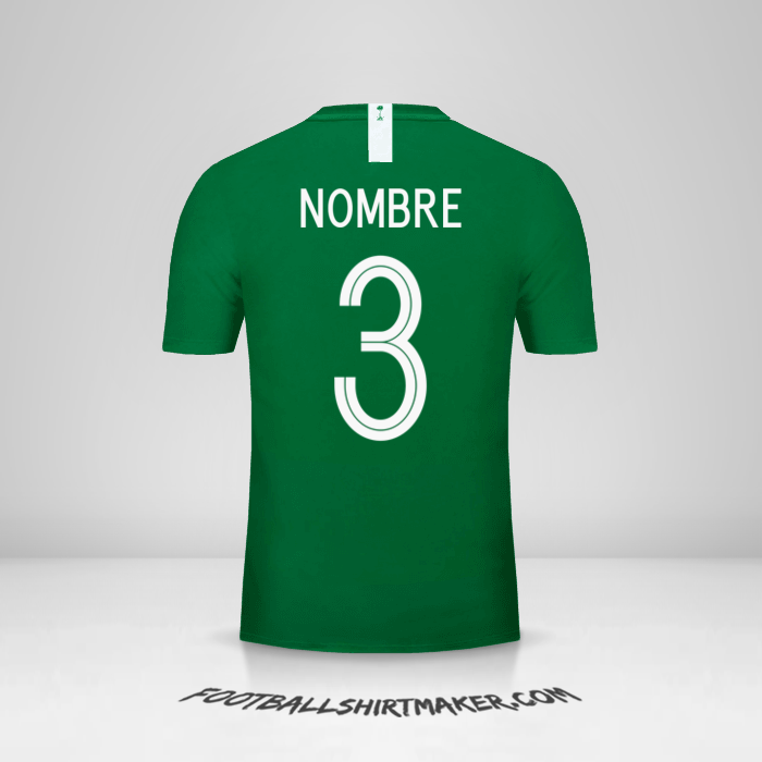 Camiseta Arabia Saudita 2018 Visita -  nombre - 3