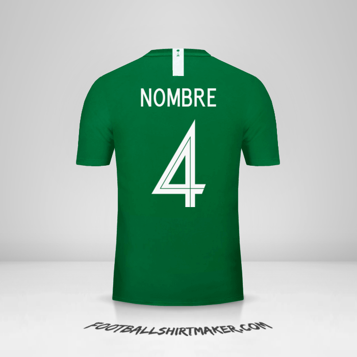 Jersey Arabia Saudita 2018 Visita -  nombre - 4