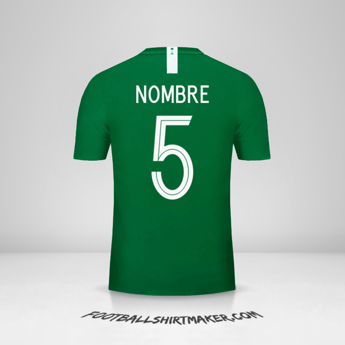 Jersey Arabia Saudita 2018 Visita -  nombre - 5