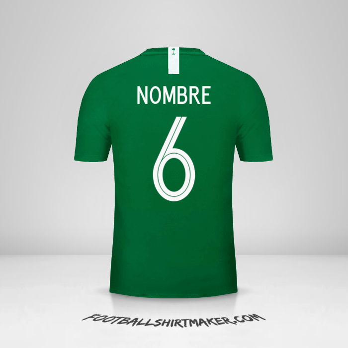 Jersey Arabia Saudita 2018 Visita -  nombre - 6