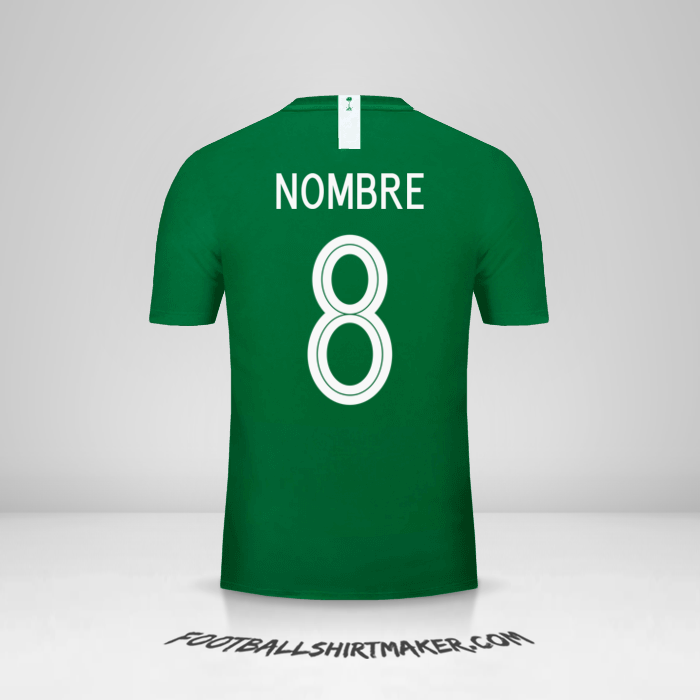 Jersey Arabia Saudita 2018 Visita -  nombre - 8
