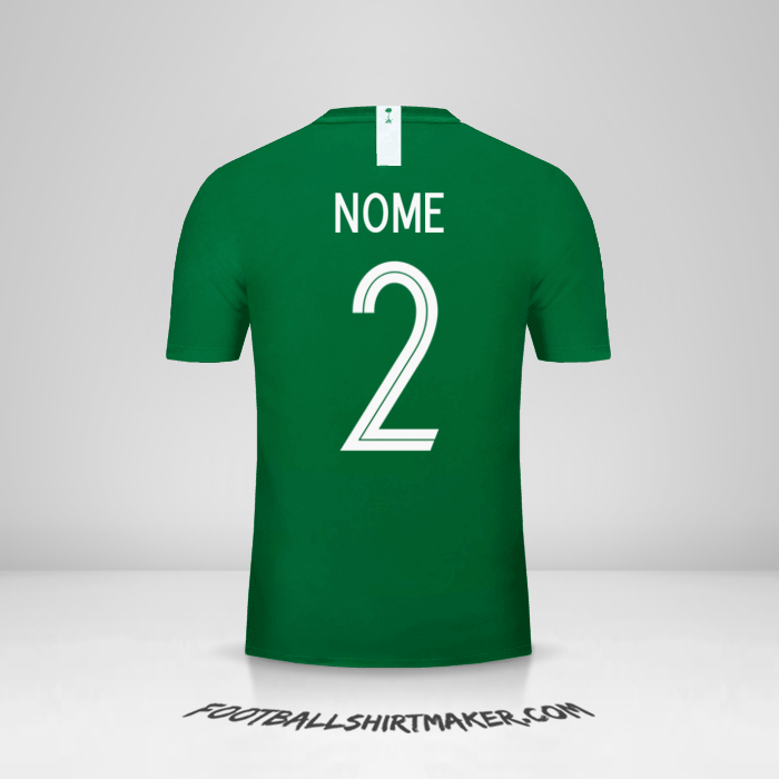 Camisa Arábia Saudita 2018 Alternativa -  nome - 2