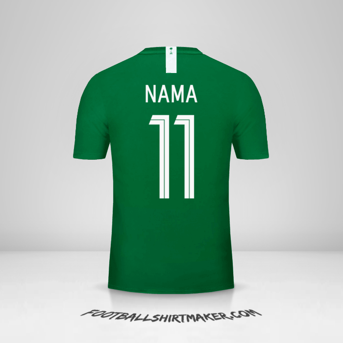 Jersey Arab Saudi 2018 Alternatif -  nama - 11