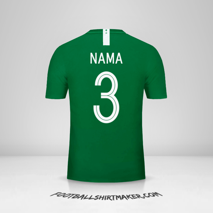 Jersey Arab Saudi 2018 Alternatif -  nama - 3