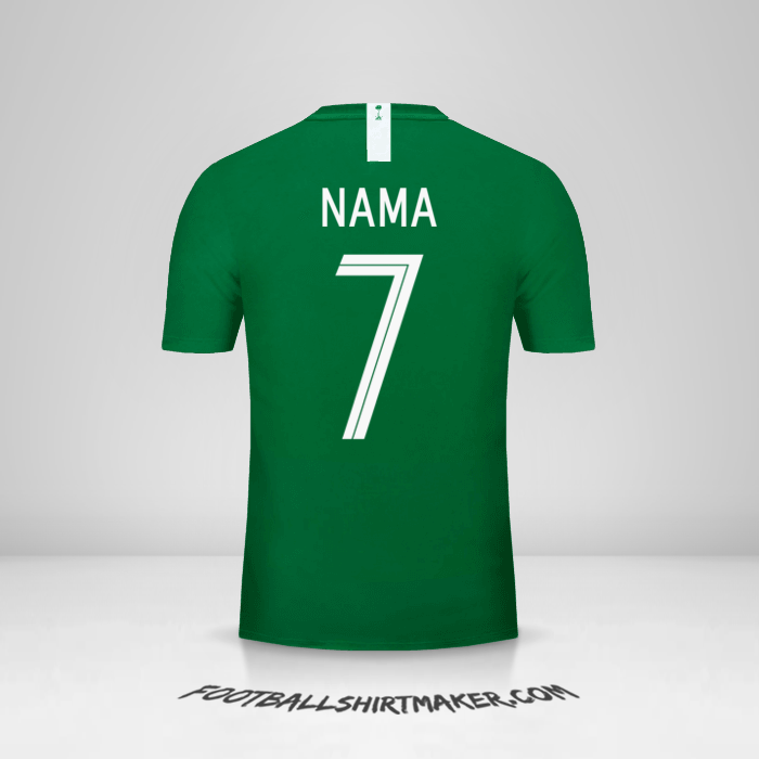 Jersey Arab Saudi 2018 Alternatif -  nama - 7