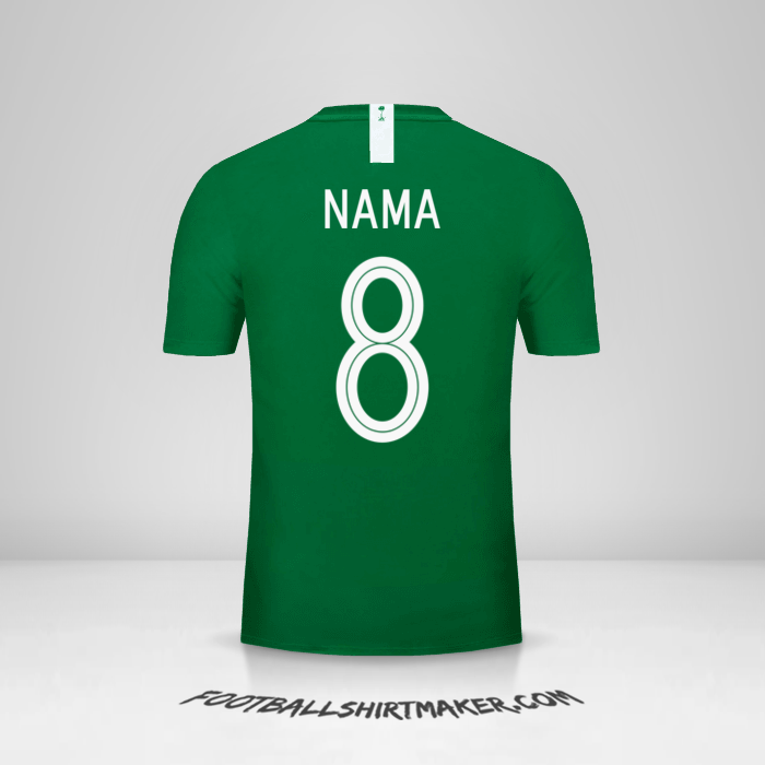 Jersey Arab Saudi 2018 Alternatif -  nama - 8
