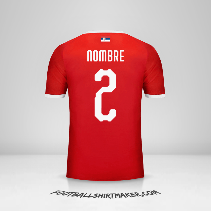 Jersey Serbia 2018 -  nombre - 2