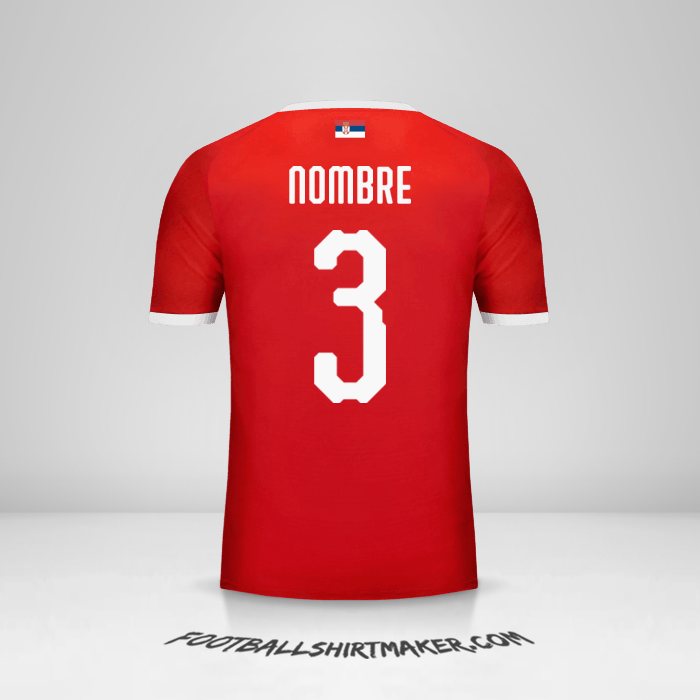 Jersey Serbia 2018 -  nombre - 3