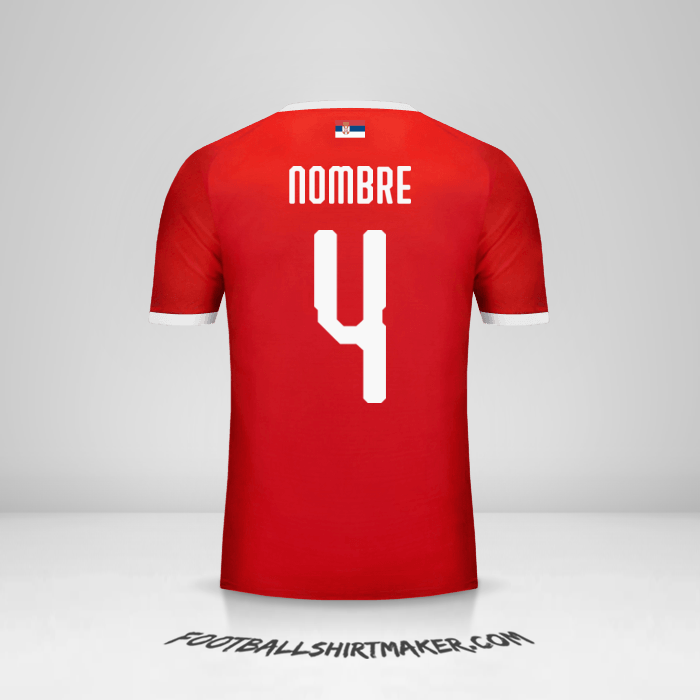 Jersey Serbia 2018 -  nombre - 4