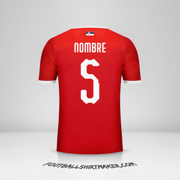 Camiseta Serbia 2018 -  nombre - 5